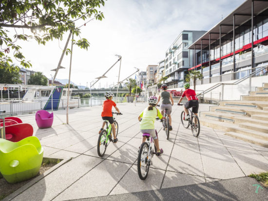 Radfahren in Villach mit der Öffnung der Fußgängerzone